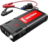 UpLiving® Jumpstarter - 2500A - 21800mAH - Starthulp - Powerbank - Draagtas - 8L Benzine/ 6.5L Diesel - Acculader Auto, Vrachtwagen, Boot, Scooter, Motor - USB 5V/2.1A Poort - Rood/Zwart