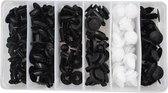 100 st Plastic klinknagels - push clips - Fasteners - Camper - Auto