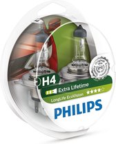 Philips LongLife EcoVision - Auto Koplamp - H4 12V Set