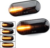 LED Dynamic Zijknipperlichten voor Volkswagen Golf 3 - Golf 4 - Polo - Lupo - Passat - Bora - Sharan - Vento / 14805294 / Smoke - Zwart