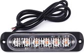 Oranje Flitser - Led Flitser - Strobe - 18 Modus - Ultra Slim - Felle Flitser - Waarschuwingslamp - Wegenbouw - Opvallend