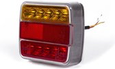 Benson Aanhangwagen Achterlicht 18 Led - Vierkant 10 x 10 cm.