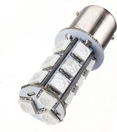 BA15S - 5050 - 18SMD - Rood - 12V LED lamp- 2 stuks