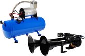 hi-do TGV train horn 12V + K-PO Compressor - 12 Volt - 6-8 Bar - 6 Liter tank - Luchthoorn - 135 dB