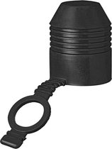 Proplus Trekhaakdop - Met Ring - Rubber - 7 Cm - Zwart