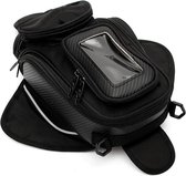 Motor Tanktas - Motorbagage met Telefoonhouder / GPS Houder - Zwart