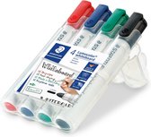 Lumocolor whiteboard marker ronde punt - box 4 st