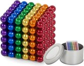 Magnetische balletjes - Neocube - Rainbow - Magnetisch Speelgoed - Regenboog - Fidget Toys - Speelgoed - 5mm - 216 stuks - Magnetisch Speelgoed - Magneetballetjes