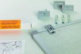 Ophangsysteem 20mm voor whiteboard / prikbord / magneetbord / memobord / wandbord