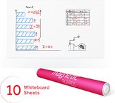 Whiteboard folie Magnetic Board (84x59cm) x 10 in tube