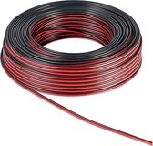 Luidsprekerkabel CCA 2 x 2,5mm2 - Zwart/Rood - 10 meter