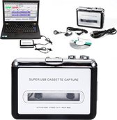 NicoBo Cassette Converter en Speler - Digitaliseren naar Computer/MP3/CD/USB - Casette Tape Omzetten