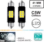 C5W 41mm ( Set 2 Stuks ) 12V  LED  CANbus Geschikt met ESP CHIP foutloos 3030 SMD 1000 Lumen - C10W -