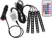 LED Autoverlichting met Afstandbediening - Ledstrips - Binnen Verlichting Auto - 12V