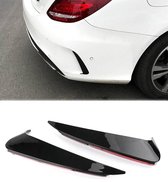 Mercedes W205 C Klasse Amg C43 C63 C180 C200 C250 C400 Achterbumper Spoiler Wing Canard Side Hoogglans Zwart Auto Styling