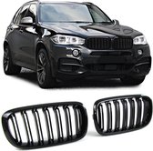 Bmw X5 F15 X6 F16 Grill Nieren Dubbele Spijl Sport Pianolak Piano lak Zwart Hoogglans Performance M 3.0 3.5 4.0 5.0 Xdrive M50D 35i 30d 40d 50d Styling