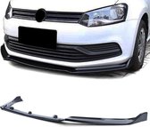 Volkswagen Polo 6C 2014 t/m 2017 Cup Spoiler Voorspoiler Splitter Lip Hoogglans Zwart