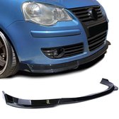 Volkswagen Polo 9N3 2005 t/m 2009 Spoiler Voorspoiler Splitter Lip Hoogglans Zwart