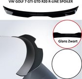 Vw Golf 7 GTI GTD R20 R Line 7.5 Facelift Dakspoiler Extention Lip Styling Dak Spoiler Hoogglans Zwart