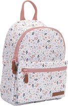 Little Dutch Rugzak - Bloemetjes - Wit/Roze