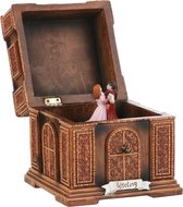 Efteling Miniaturen Luville Kerstdorp - Muziekdoos Assepoester - l11,5xb11,5xh12cm