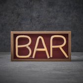 Luca Lighting Neon Verlichting Bar - L30 x B15 x H8 cm - Warm Wit LED