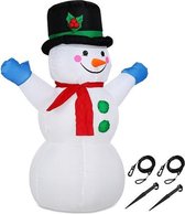 Deuba Opblaasbare sneeuwpop XL verlicht 120cm