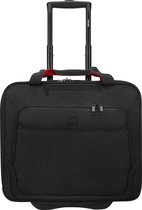 Delsey Parvis Plus Attachékoffer / Laptoptrolley - 17,3" - Zwart