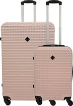SB Travelbags kofferset 2 delig - Licht Roze - 75cm/55cm