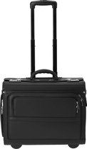 D & N Business Pilotenkoffer / Attachékoffer / Business Trolley 2872 - 16,4" - Zwart