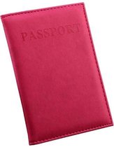 (Donker) Roze Paspoort Protector - Beschermhoes - Paspoorthouder - Cover - Mapje