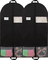 Kledingzak - Kledinghoes - Beschermhoes kleding - 2 stuks - zwart - 60 x 130 cm - Able & Borret