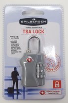 tsa slot met cijfercode - hangslot - kofferslot - bagageslot - spilbergen -  grijs - 3 cijfers