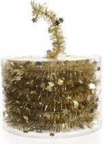 Kerstslinger - 700 cm - Goud - Met sterren