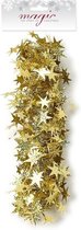 Kerstslinger sterren goud 3,5 x 750cm - Guirlande folie lametta - Gouden kerstboom versieringen