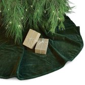 Unique Living | Treeskirt Kelsey 120Øcm dark green | Kerstboomkleed