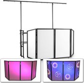 Vonyx mobiele DJ Booth met meubel, scherm en lichtbrug