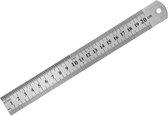 DW4Trading® RVS liniaal 20 cm snijlat inch en mm