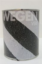 BEVEPE Wegenverf - Toepassing voor asfalt, beton, wegmarkering - RAL 7021 Zwartgrijs - 2,50 L