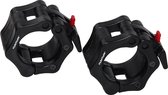 Tunturi Olympic Lock Jaw Collars - Halterstangsluiters - Paar - Zwart