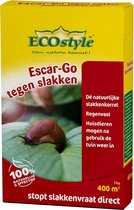 ECOstyle Escar-Go Natuurlijk Bestrijdingsmiddel tegen Slakken - Regenvaste Slakkenkorrels - Stopt Slakkenvraat Direct - 400 M² - 1 KG