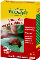 ECOstyle Escar-Go Natuurlijk Bestrijdingsmiddel tegen Slakken - Regenvaste Slakkenkorrels - Stopt Slakkenvraat Direct - 200 M² - 500 GR