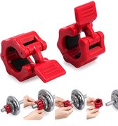 Haltersluiting 30mm Lock jaw set - 2x Premium Halterstangsluiters 30mm  halterklem - Thuis gym - barbell lock