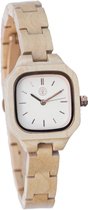 Greenwatch Akoya Eikenhout - Houten Horloge Dames - Cadeautip