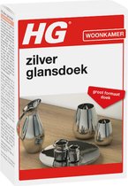 HG zilver glansdoek - 1 stuk - eenvoudig in gebruik - reinigend en glansherstellend