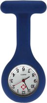 Fako® - Verpleegstershorloge - Zusterhorloge - Siliconen Uni - Donkerblauw