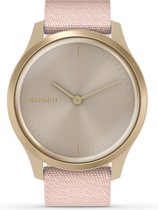 Garmin Vivomove Style Smartwatch - Echte wijzers - Verborgen touchscreen - Connected GPS - Champagne/Dust Rose