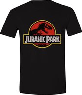 Jurassic Park - Classic Logo Mannen T-Shirt - Zwart - XL
