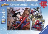 Ravensburger puzzel Spider-man in Actie - 3x49 stukjes - Kinderpuzzel