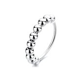 Anxiety Ring - Stress Ring - Fidget Ring - Anxiety Ring For Finger - Draaibare Ring Dames - Spinning Ring - Spinner Ring - Zilver 925 - (17.75 mm / maat 56)